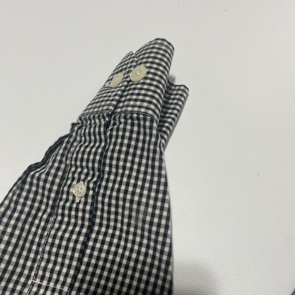 IZOD 100% cotton black and white button down shirt size xlt - Picture 9 of 10